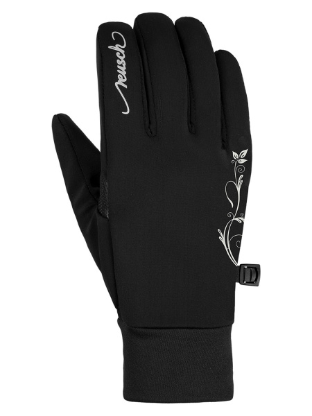 Перчатки Saskia TOUCHTEC (8, Black/Silver, , , , , )