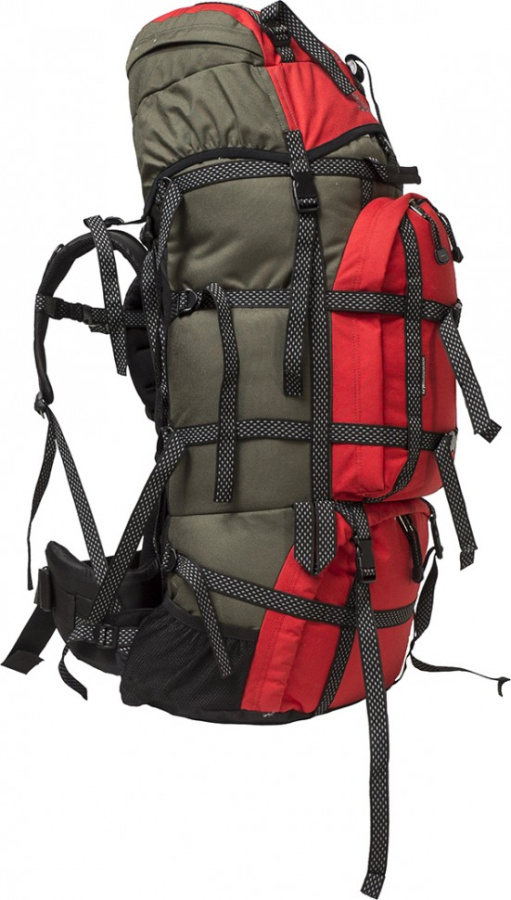 *Рюкзак Хибины 100 PRO, серый-красный (, Серый-красный, , , , , )
