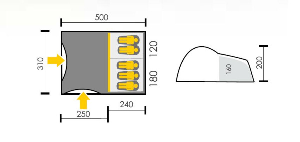 Talberg campi 5 палатка talberg (зеленый)