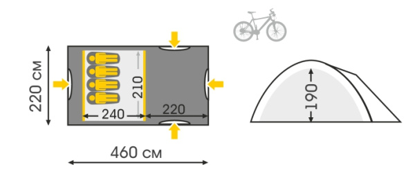 Купить Talberg blander 4 палатка talberg (зелёный) 28 500 ₽ Talberg blander 4 палатка talberg (зелёный)