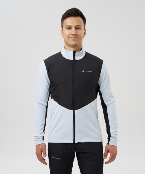 Куртка Nordski Hybrid Pro 2.0 Pearl Blue/Black (46-S, Pearl Blue/Black, , , , , )