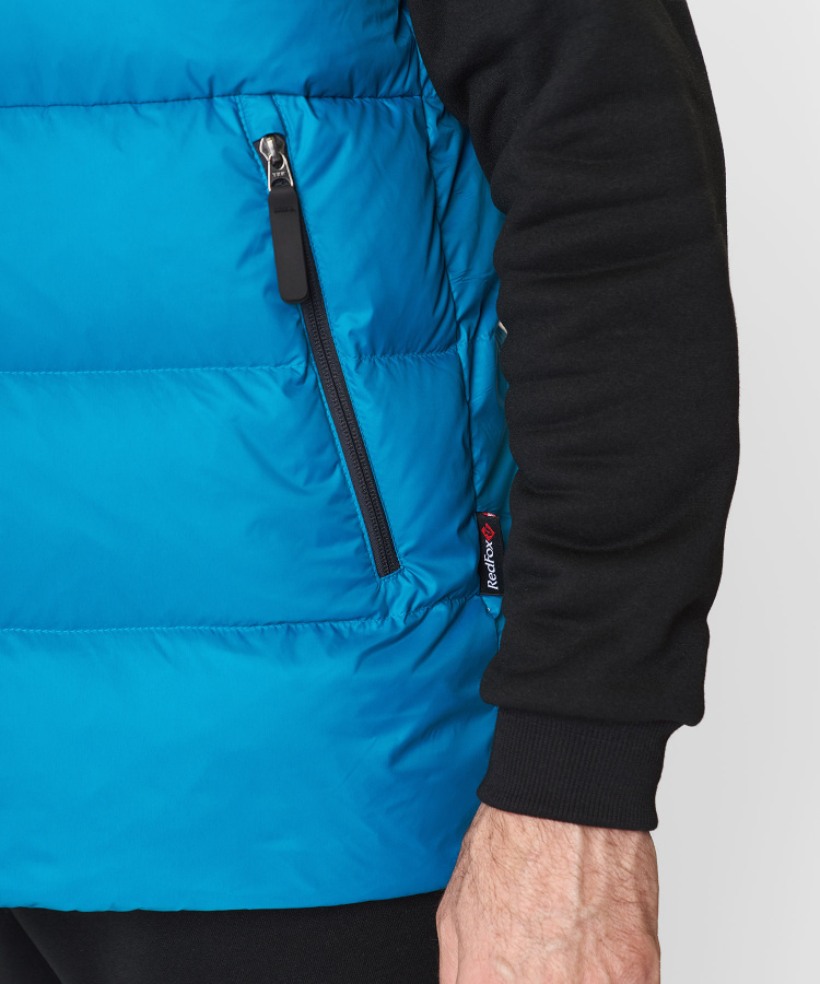 Жилет пуховый Nansen RL Мужской (L, 6910/нептун/черный, , , , , )