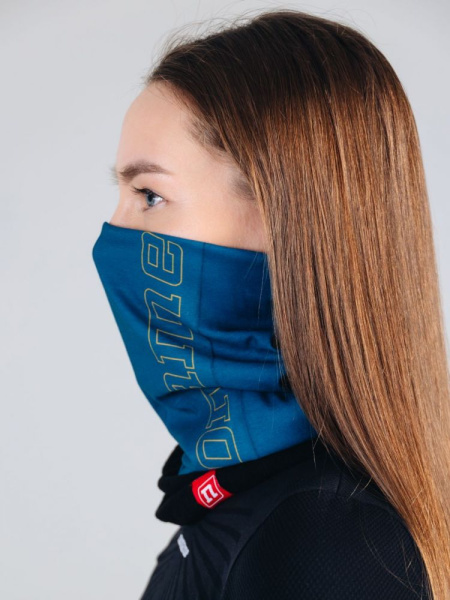 *Снуд NONAME FLEECE NECKWARMER MEDIUM 2001827-0275 (One Size, Синий/черный, , , , , )