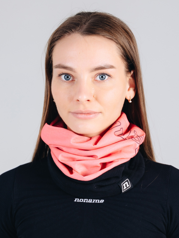 *Снуд NONAME FLEECE NECKWARMER SALMON ROSE 2001827-0277 (One Size, Розовый/черный, , , , , )