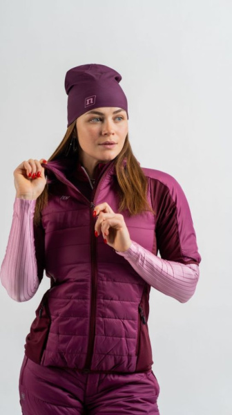 *Жилет NONAME SKI VEST 24 WOS WINE RED/DK RASBERRY (4-S, WINE RED/DK RASBERRY, , , , , )