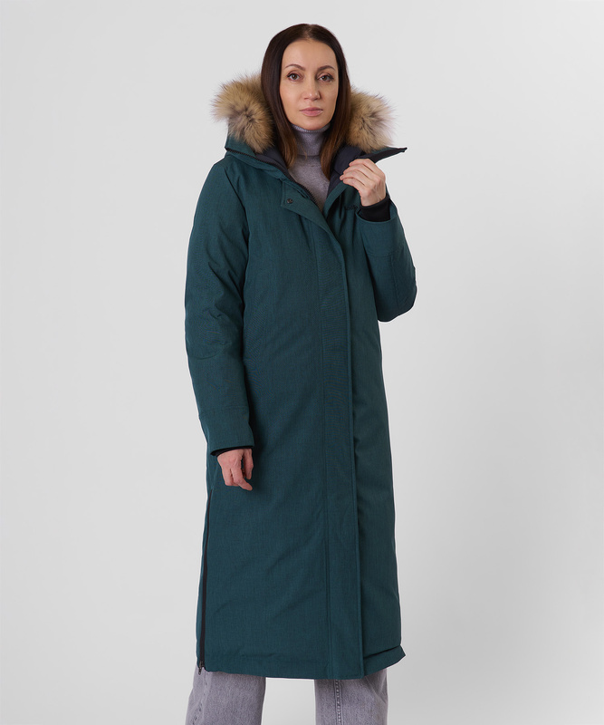Пальто пуховое Aurora III DF Женское (L, 7100/petrol, , , , , )