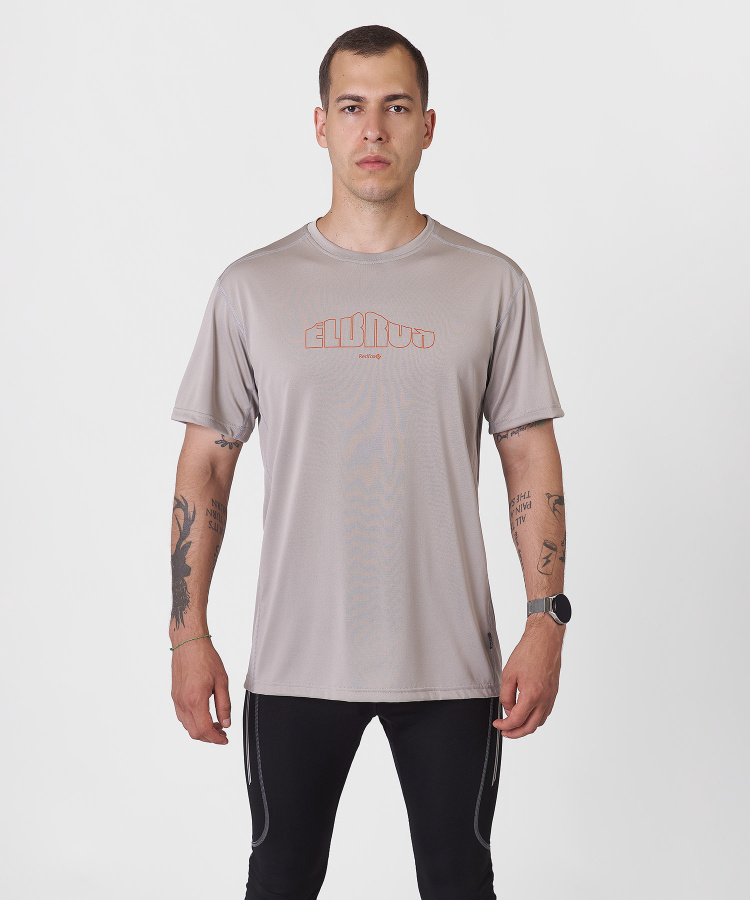 Футболка Interline Мужская (L, 3700/серо-бежевый, , , , , )