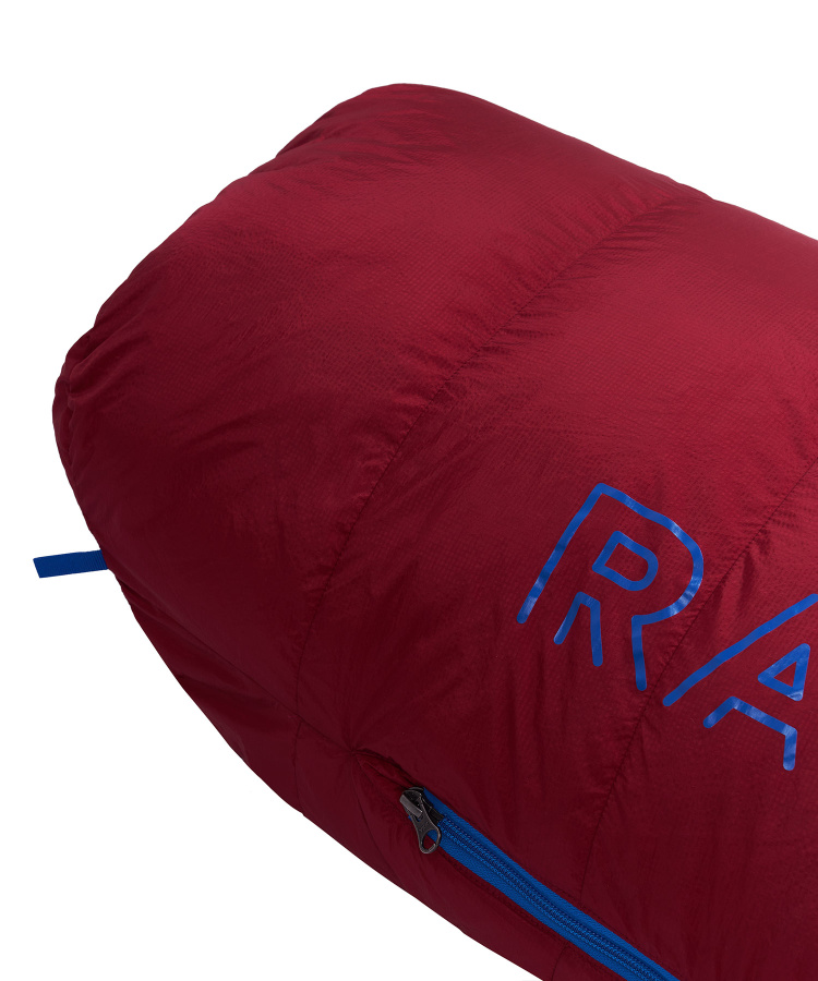 Спальный мешок пуховый Rapid -30C right (Long, 1282/т.красный/синий, , , , , )