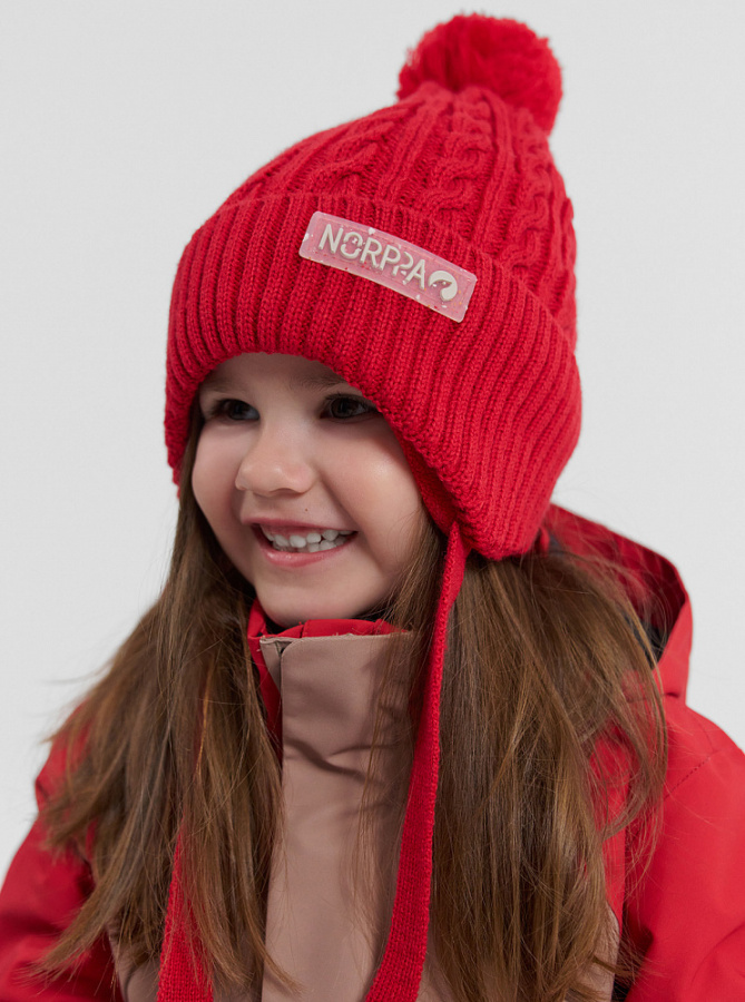 *100472 Шапка детская COLA 2 (One Size, 355 Пламя, , , , , )