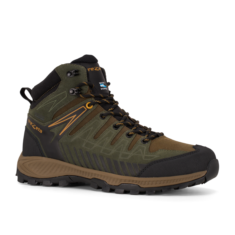 Ботинки THUNDER LEATHER MID WP (45.5, DARK GREEN / HONEY, , , , , )