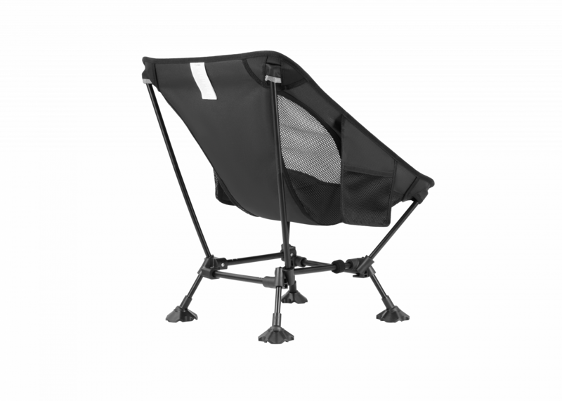 2405 ULTRALIGHT SQUARE LOW CHAIR кресло скл. (черный)