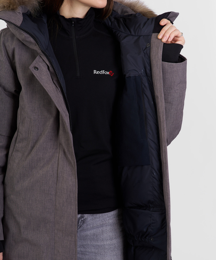 Пальто пуховое Aurora III DF Женское (XL, 4700/гранит, , , , , )