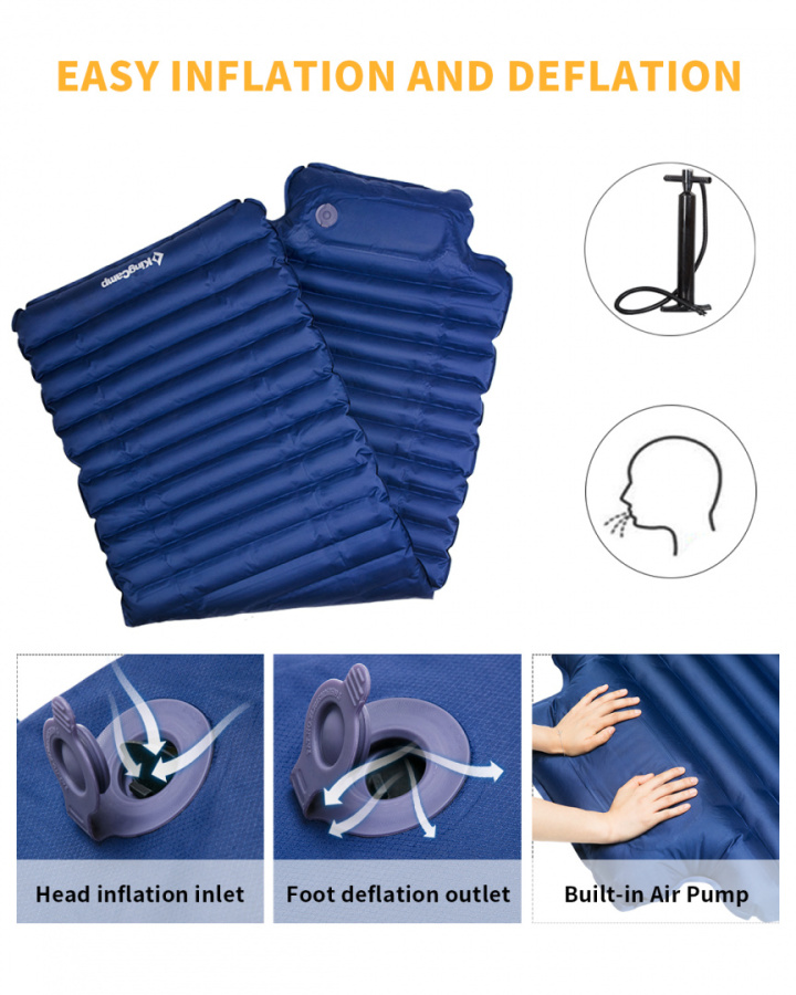 1903 COMFORT LIGHT коврик надувной (синий, 189 х 66 х 7/11 см) 1903 COMFORT LIGHT коврик надувной (синий, 189 х 66 х 7/11 см)