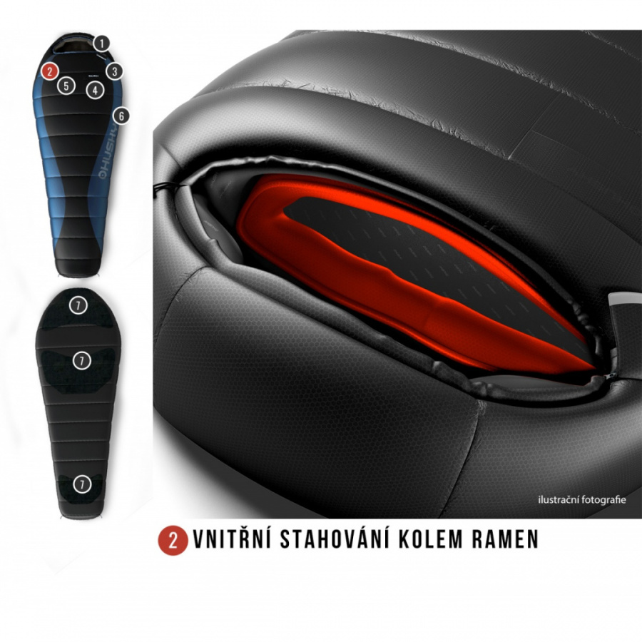 DRAPE -20°С 220х85 пуховый спальный мешок (пух, правый)