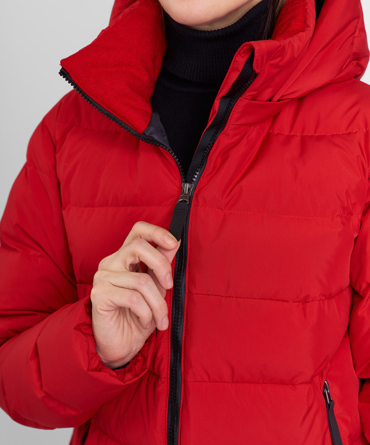 Пальто пуховое Siberia III Женское (S, 1300/красный, , , , , )