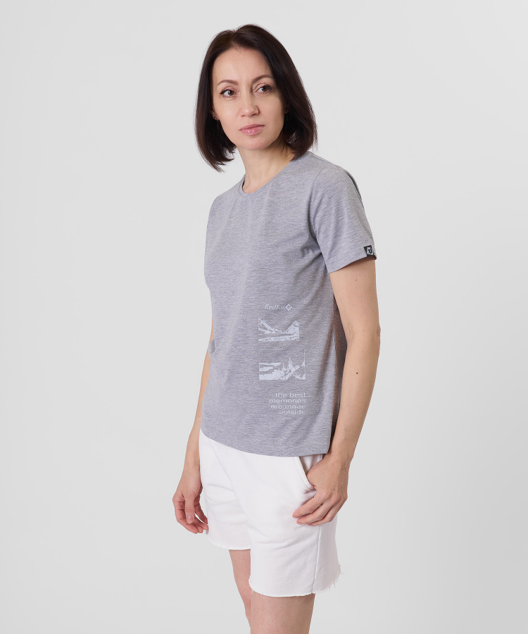 Футболка Memory Женская (XL, 4000/серый, , , , , )