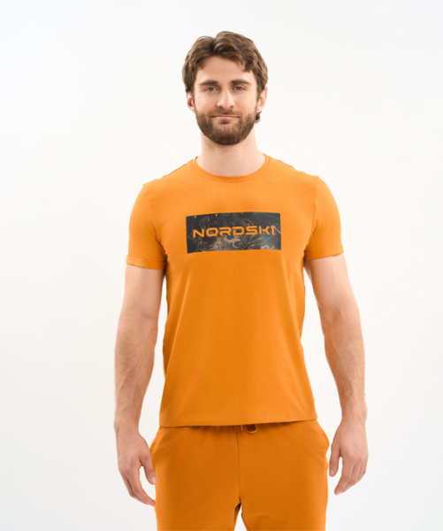 Футболка Nordski Simple Logo Bronze (46, Bronze, , , , , )