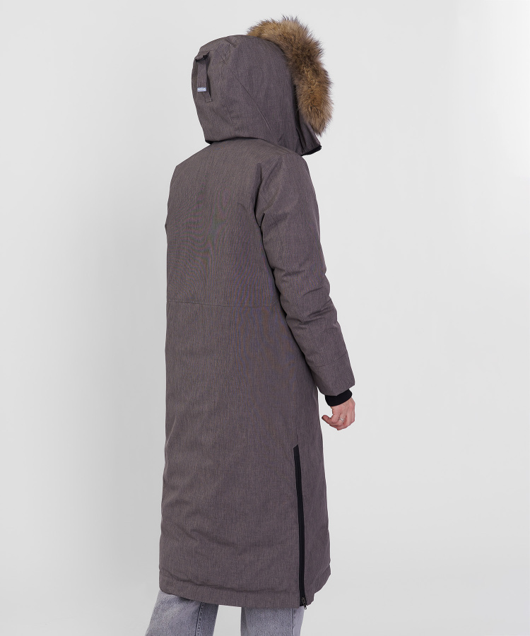Пальто пуховое Aurora III DF Женское (XL, 4700/гранит, , , , , )