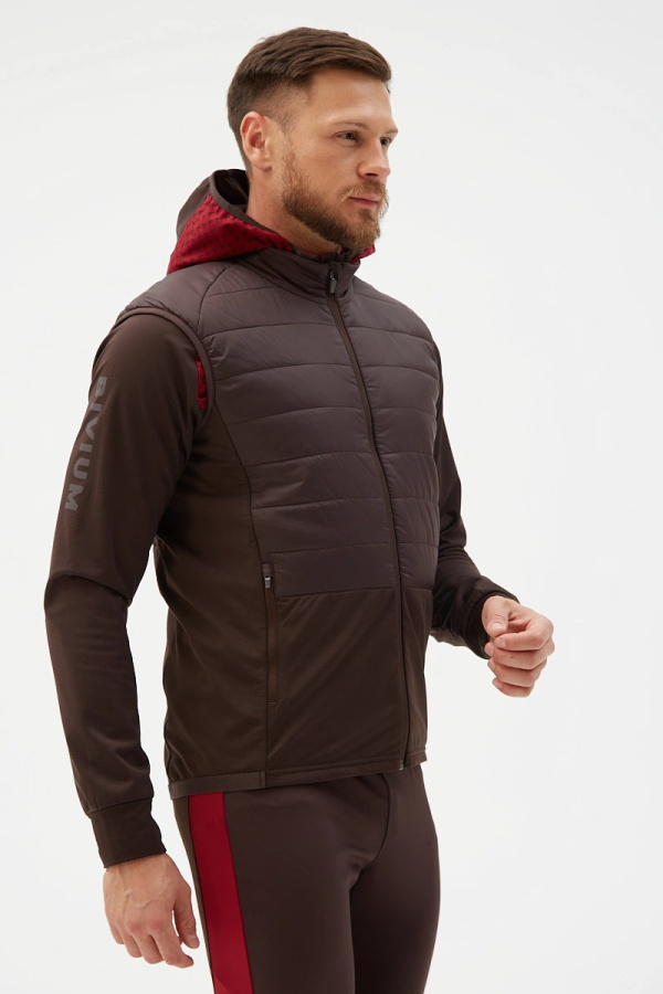 Жилет д/муж. "Комфорт 2.0" (M(50/182), Кофейный, , , , , )