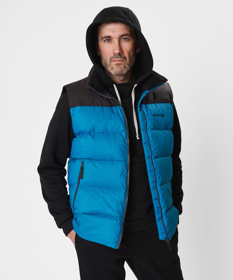 Жилет пуховый Nansen RL Мужской (L, 6910/нептун/черный, , , , , )