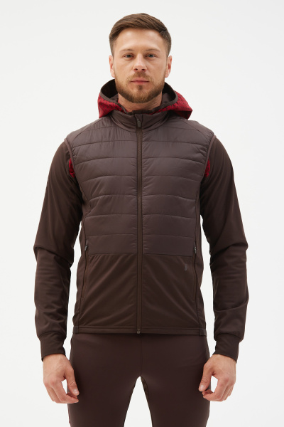 Жилет д/муж. "Комфорт 2.0" (M(50/182), Кофейный, , , , , )