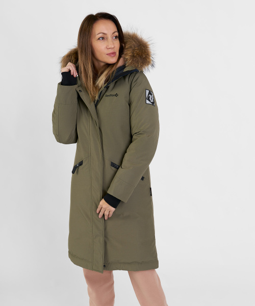 Полупальто пуховое Nyla III Женское (XS, 3100/т.оливковый, , , W23-24, , )