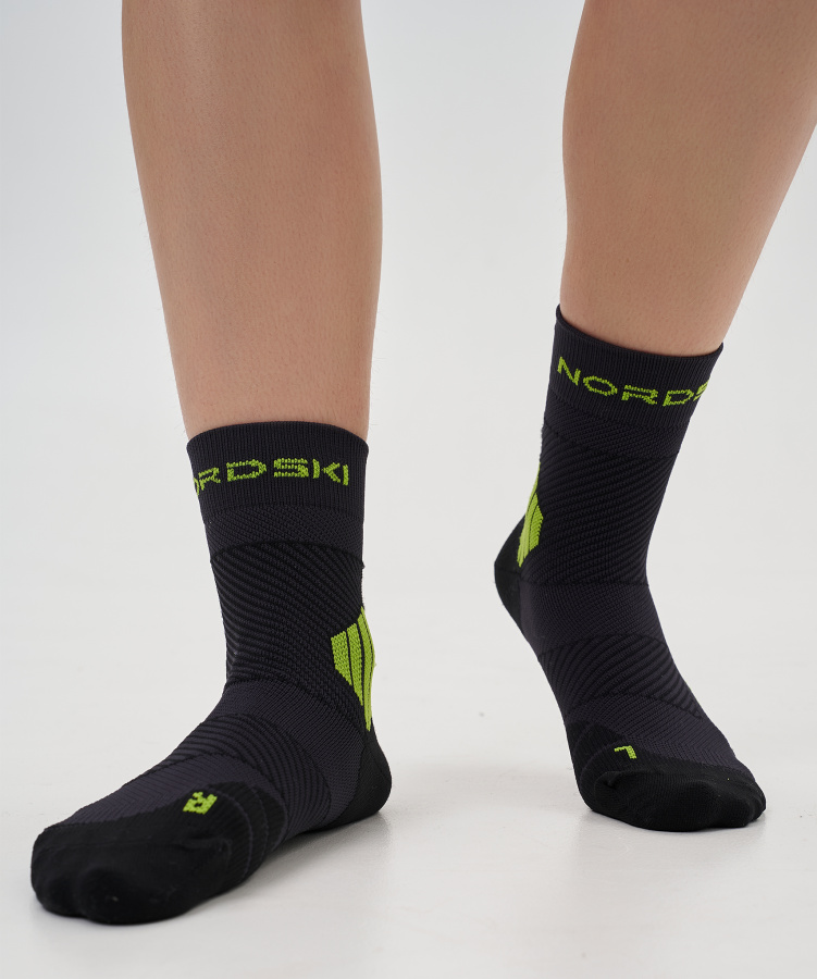 Носки Run All year Black/Lime (42-45, Black/Lime, , , , , )