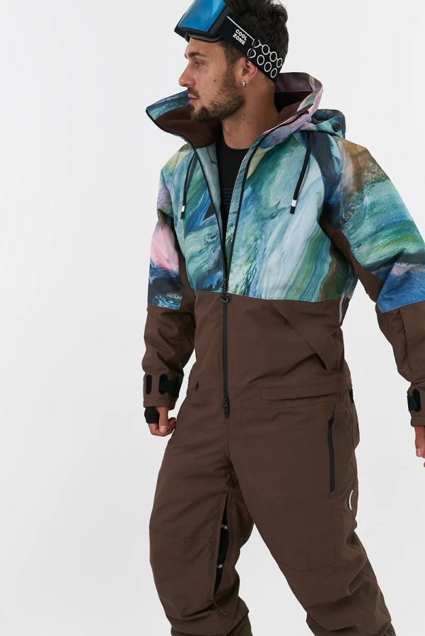 Комбинезон PABLO KN2130 (M, 64/38 абстракция/коричневый, , , , , )