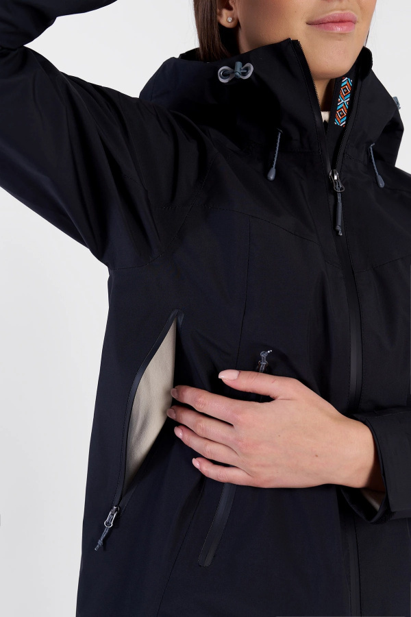 *Куртка 3L 25-40521 КОРБУ жен. (50, 10 Черный, 170, , , , )