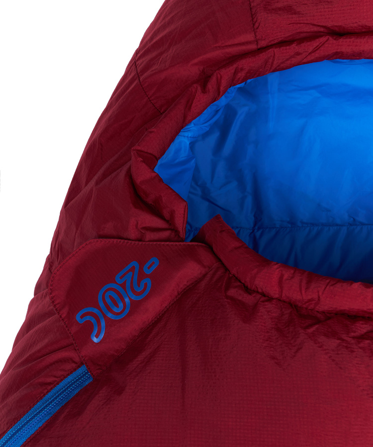 Спальный мешок пуховый Rapid -20C left (Long, 1282/т.красный/синий, , , , , )