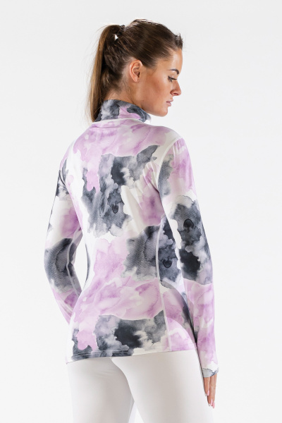 Термобелье водолазка женская COZY WATERCOLOUR ZIP NECK (S, 710 Pink, , , , , )