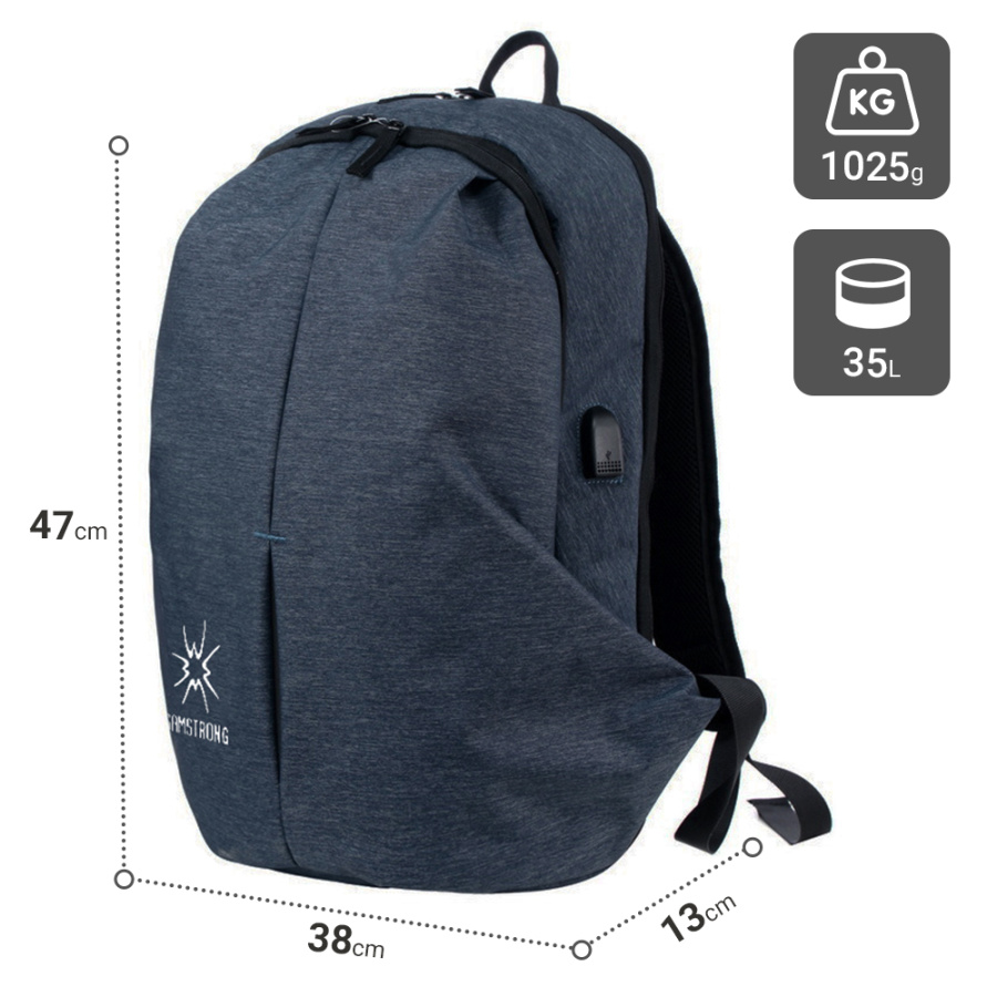 B0411 BUSINESS BACKPACK Рюкзак (синий) B0411 BUSINESS BACKPACK Рюкзак (синий)