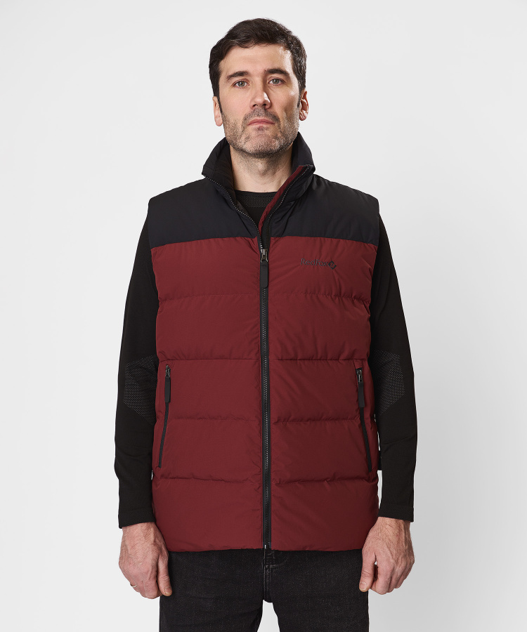 Жилет пуховый Nansen IV Мужской (M, 1110/бордовый/черный, , , , , )