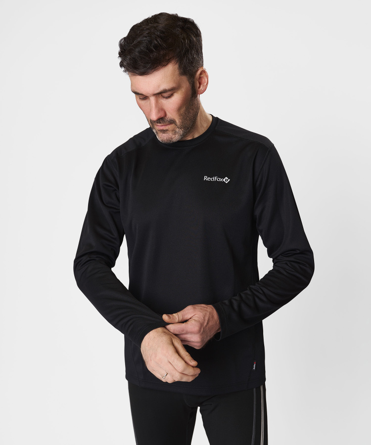 Футболка с длинным рукавом Workout Мужская (XXL, 1000/черный, , , , , )