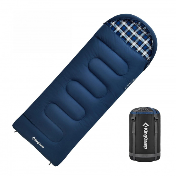 King Camp 2212 cloud 400 -15°с 230х90 спальный мешок (-15с, синий правый)