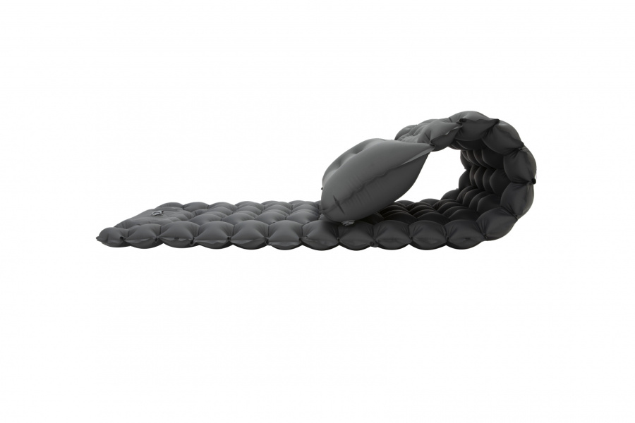 2401 DELUXE 7 коврик надувной (серый, 196х68х7 см)