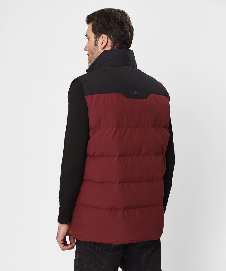 Жилет пуховый Nansen IV Мужской (M, 1110/бордовый/черный, , , , , )