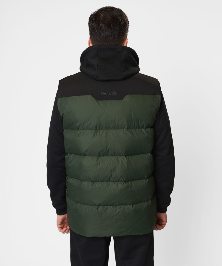 Жилет пуховый Nansen R Мужской (XXL, 5110/т.зеленый/черный, , , , , )