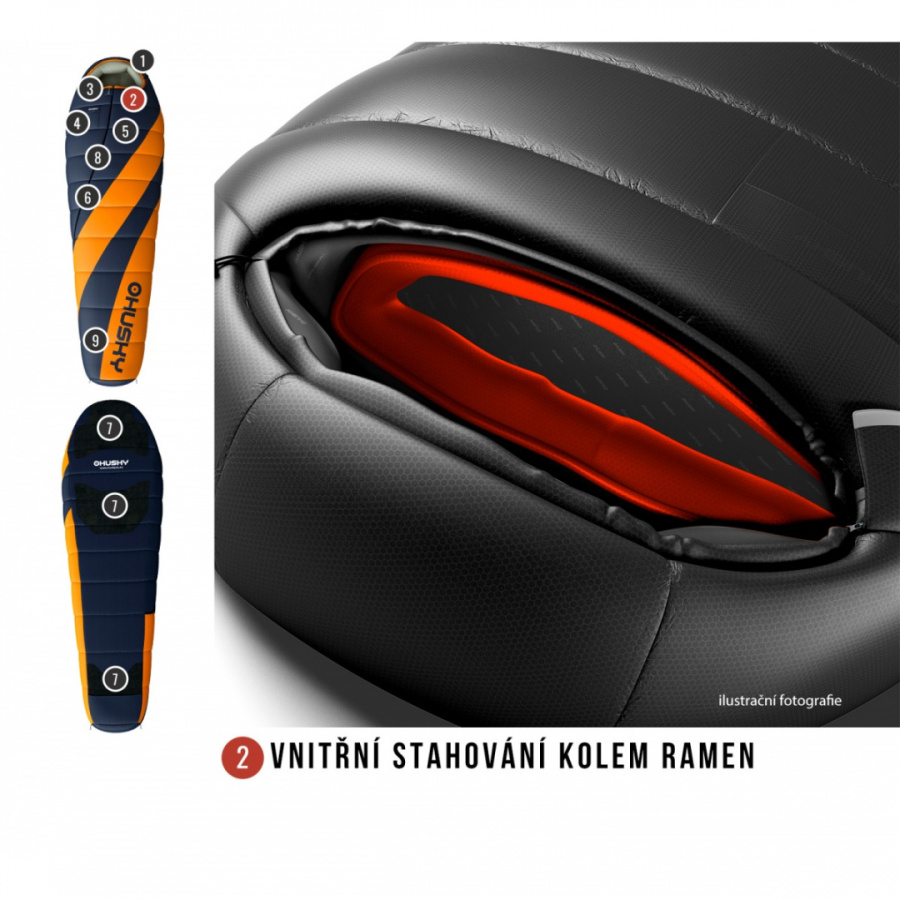 ENJOY LONG -25°С 230х85 спальный мешок (правый)