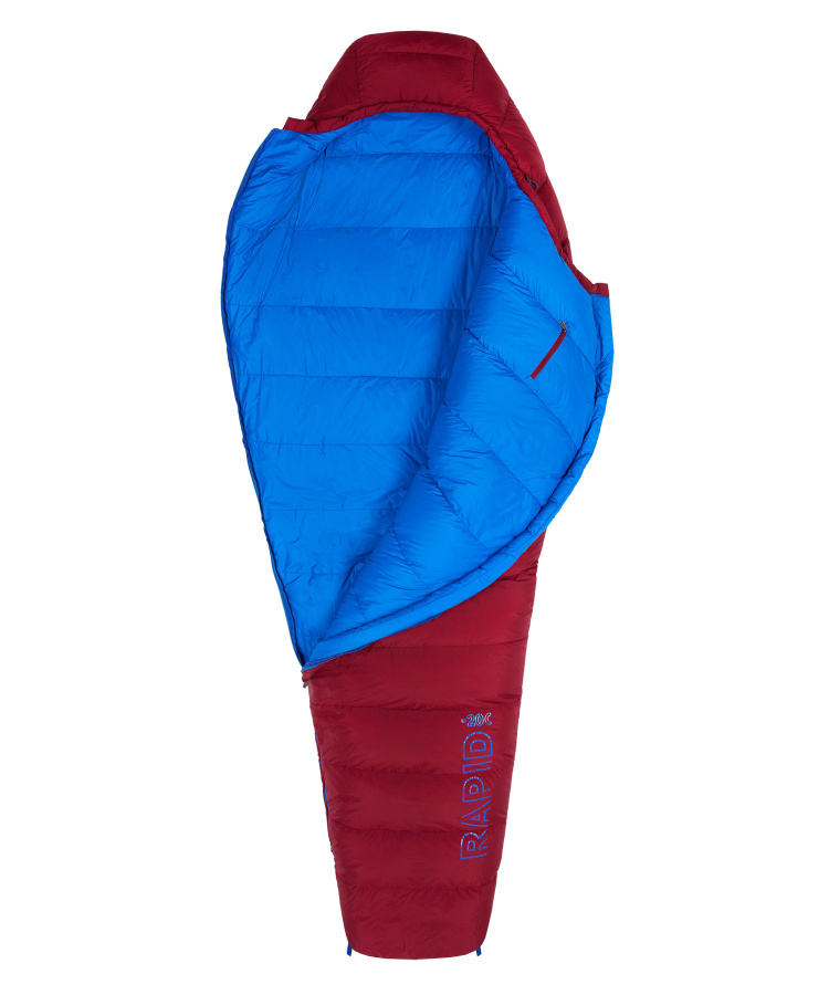 Спальный мешок пуховый Rapid -20C left (Long, 1282/т.красный/синий, , , , , )