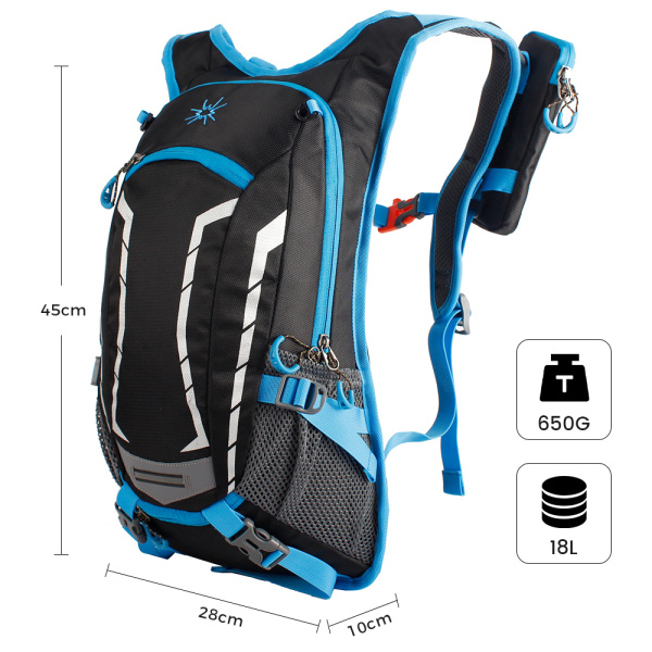 B0462 CYCLING BAG Рюкзак (черный/зеленый)