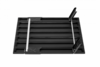2403 MINI ALUNIUM TABLE L стол скл. алюм (черный)
