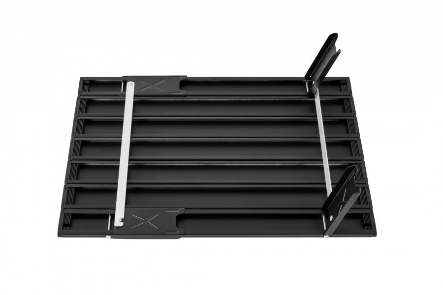 2403 MINI ALUNIUM TABLE L стол скл. алюм (черный)