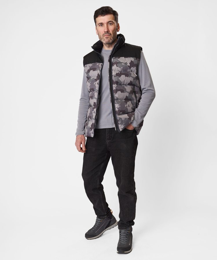 Жилет пуховый Nansen R Мужской (XXL, J310/принт/черный, , , , , )