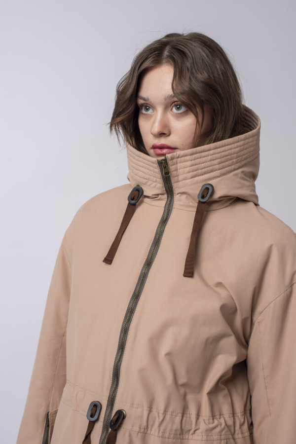 *Парка жен. арт. 48245 (170, Пудра, 92, 100, , , )