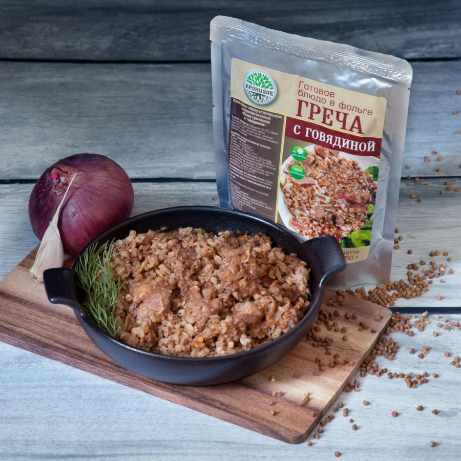  консервы мясорастилельные стерилизованные рубленные "каша гречневая с говядиной"