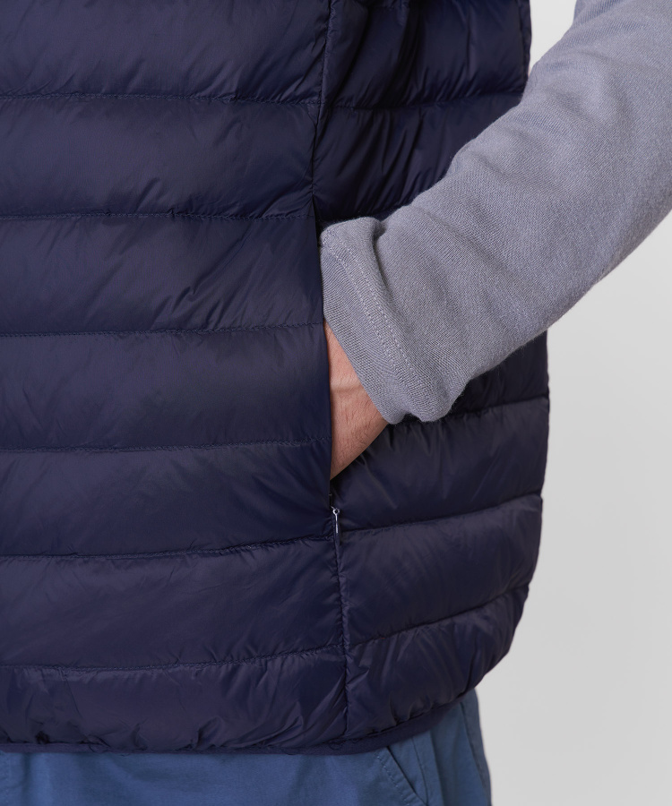 Жилет пуховый Town Мужской (M, 9100/т.синий, , , , , )