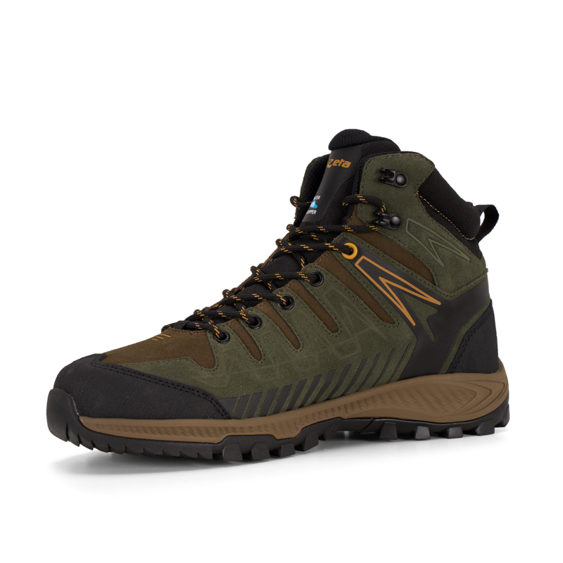 Ботинки THUNDER LEATHER MID WP (46, DARK GREEN / HONEY, , , , , )