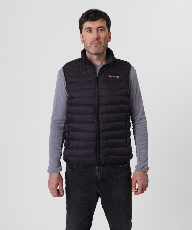 Жилет пуховый Town Мужской (M, 1000/черный, , , , , )