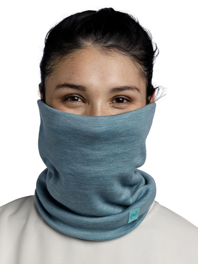 БанданаШарф BUFF HEAVYWEIGHT MERINO WOOL (One Size, Solid Pool, , , , , )